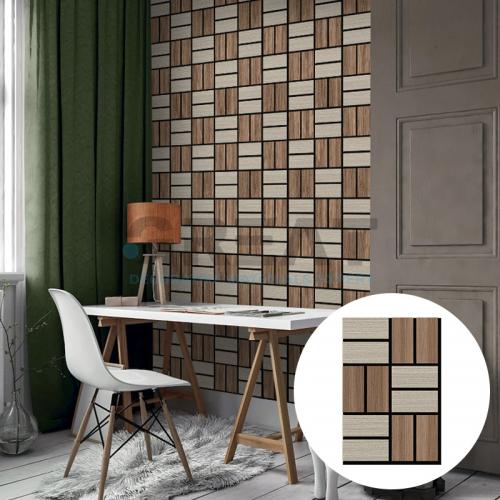 Easy to install polyester wall decoration slat sound proof acoustic construction wood wall panel